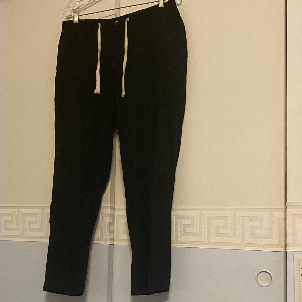 Men's Black Joggers with Drawstring